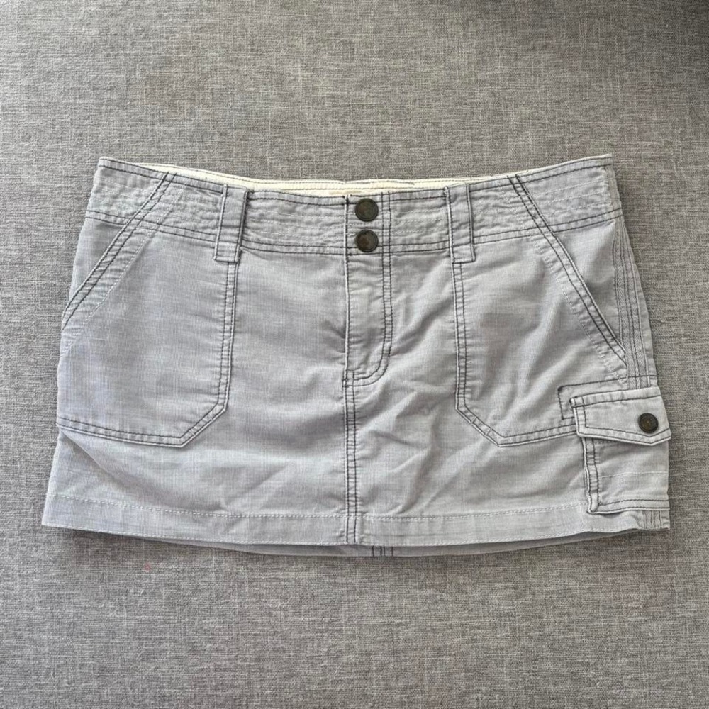 Mossimo Grey Utility Mini Skirt (Sz 13)